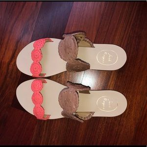 jack rodgers slip on sandals size 9